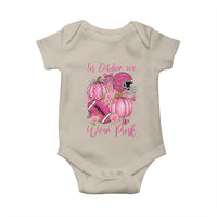 Football Breast Cancer Awareness Baby Onesie In October We Wear Pink Gift - Wonder Print Shop