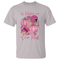 Football Breast Cancer Awareness T Shirt In October We Wear Pink Gift - Wonder Print Shop