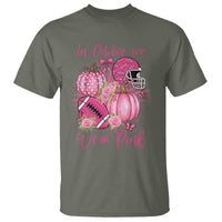 Football Breast Cancer Awareness T Shirt In October We Wear Pink Gift - Wonder Print Shop