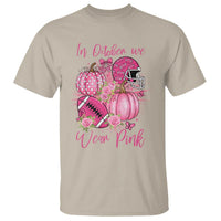 Football Breast Cancer Awareness T Shirt In October We Wear Pink Gift - Wonder Print Shop