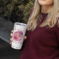 Football Breast Cancer Awareness Tumbler Cup In October We Wear Pink Gift