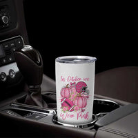 Football Breast Cancer Awareness Tumbler Cup In October We Wear Pink Gift