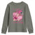 Football Breast Cancer Awareness Youth Sweatshirt In October We Wear Pink Gift - Wonder Print Shop