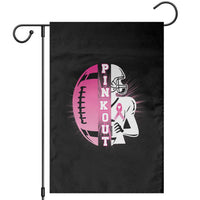 Pink Out Game Day Football Garden Flag Breast Cancer Support - Wonder Print Shop