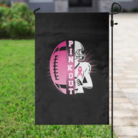 Pink Out Game Day Football Garden Flag Breast Cancer Support - Wonder Print Shop