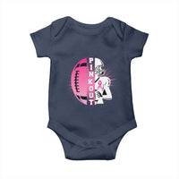 Pink Out Game Day Football Baby Onesie Breast Cancer Support - Wonder Print Shop