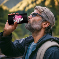 Pink Out Game Day Football 4 in 1 Can Cooler Tumbler Breast Cancer Support