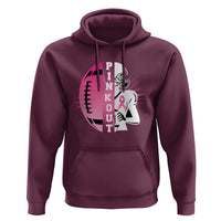 Pink Out Game Day Football Hoodie Breast Cancer Support - Wonder Print Shop