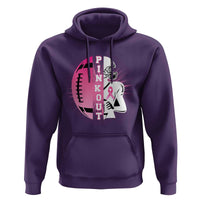 Pink Out Game Day Football Hoodie Breast Cancer Support - Wonder Print Shop