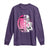 Pink Out Game Day Football Long Sleeve Shirt Breast Cancer Support - Wonder Print Shop