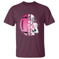 Pink Out Game Day Football T Shirt Breast Cancer Support - Wonder Print Shop
