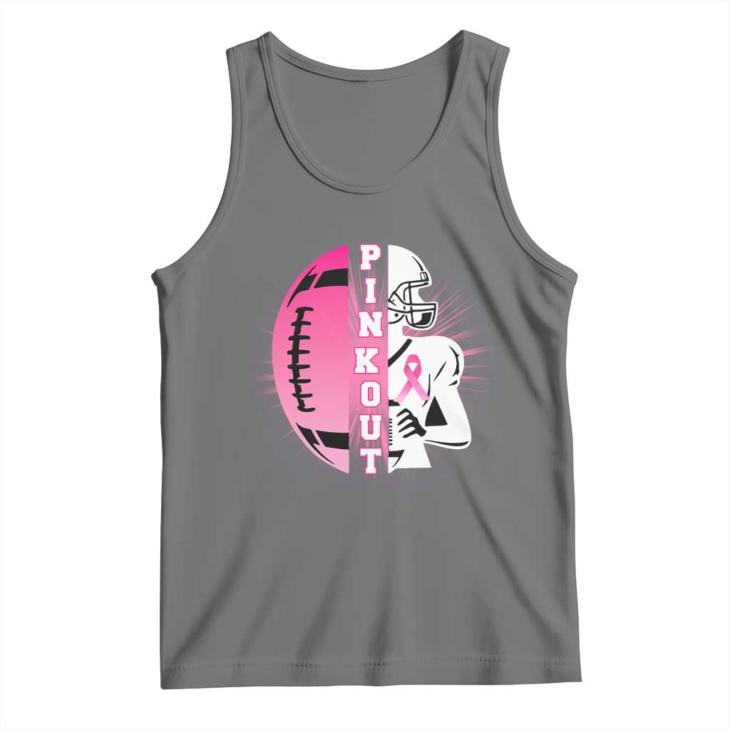 Pink Out Game Day Football Tank Top Breast Cancer Support - Wonder Print Shop