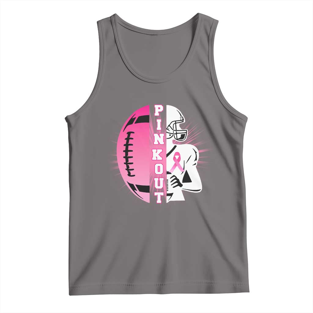 Pink Out Game Day Football Tank Top Breast Cancer Support - Wonder Print Shop