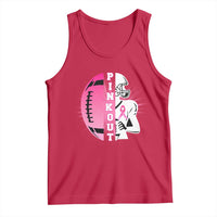 Pink Out Game Day Football Tank Top Breast Cancer Support - Wonder Print Shop