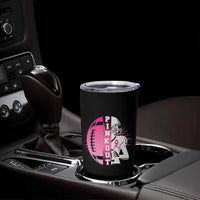 Pink Out Game Day Football Tumbler Cup Breast Cancer Support