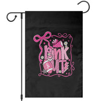 Pink Out Garden Flag Football Support Breast Cancer Gift - Wonder Print Shop