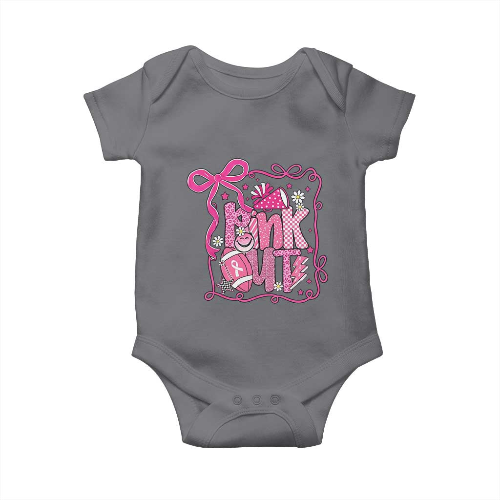 Pink Out Baby Onesie Football Support Breast Cancer Gift - Wonder Print Shop