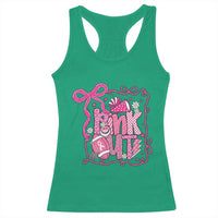 Pink Out Racerback Tank Top Football Support Breast Cancer Gift - Wonder Print Shop