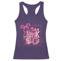 Pink Out Racerback Tank Top Football Support Breast Cancer Gift - Wonder Print Shop