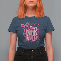 Pink Out T Shirt For Women Football Support Breast Cancer Gift - Wonder Print Shop