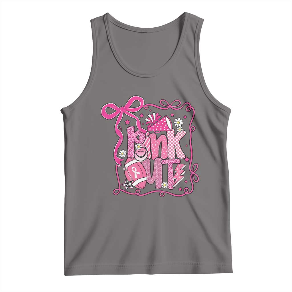 Pink Out Tank Top Football Support Breast Cancer Gift - Wonder Print Shop