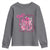 Pink Out Youth Sweatshirt Football Support Breast Cancer Gift - Wonder Print Shop