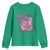 Pink Out Youth Sweatshirt Football Support Breast Cancer Gift - Wonder Print Shop