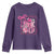 Pink Out Youth Sweatshirt Football Support Breast Cancer Gift - Wonder Print Shop