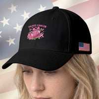 Tackle Cancer Baseball Cap Football Breast Cancer Awareness Pink Ribbon