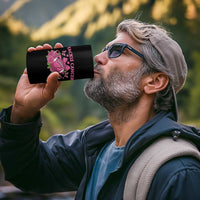 Tackle Cancer 4 in 1 Can Cooler Tumbler Football Breast Cancer Awareness Pink Ribbon