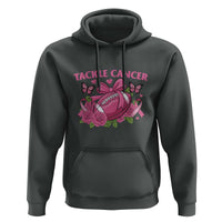 Tackle Cancer Hoodie Football Breast Cancer Awareness Pink Ribbon - Wonder Print Shop