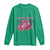 Tackle Cancer Long Sleeve Shirt Football Breast Cancer Awareness Pink Ribbon - Wonder Print Shop