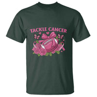 Tackle Cancer T Shirt Football Breast Cancer Awareness Pink Ribbon - Wonder Print Shop