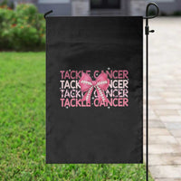 October Tackle Cancer Football Breast Cancer Awareness Garden Flag - Wonder Print Shop