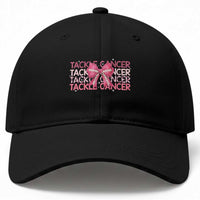October Tackle Cancer Football Breast Cancer Awareness Baseball Cap