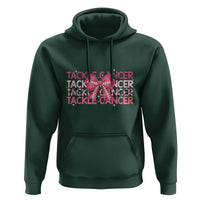 October Tackle Cancer Football Breast Cancer Awareness Hoodie - Wonder Print Shop