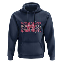 October Tackle Cancer Football Breast Cancer Awareness Hoodie - Wonder Print Shop