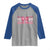 October Tackle Cancer Football Breast Cancer Awareness Raglan Shirt - Wonder Print Shop