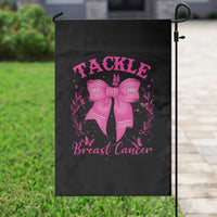 Tackle Breast Cancer Garden Flag Support Fight Faith Pink Ribbon - Wonder Print Shop