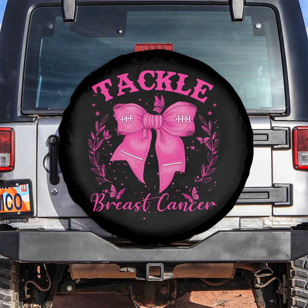 Tackle Breast Cancer Spare Tire Cover Support Fight Faith Pink Ribbon - Wonder Print Shop