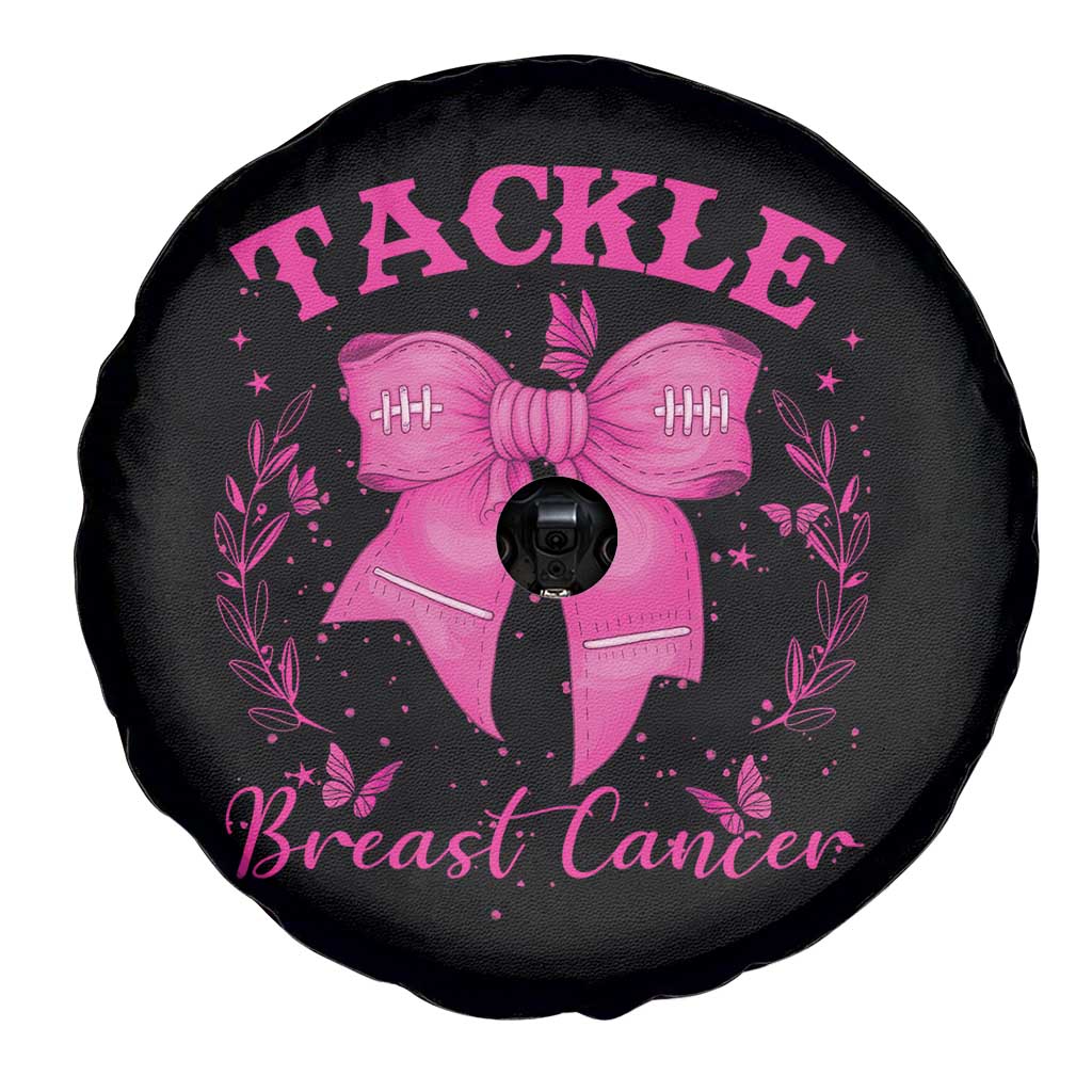 Tackle Breast Cancer Spare Tire Cover Support Fight Faith Pink Ribbon - Wonder Print Shop