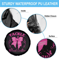 Tackle Breast Cancer Spare Tire Cover Support Fight Faith Pink Ribbon - Wonder Print Shop