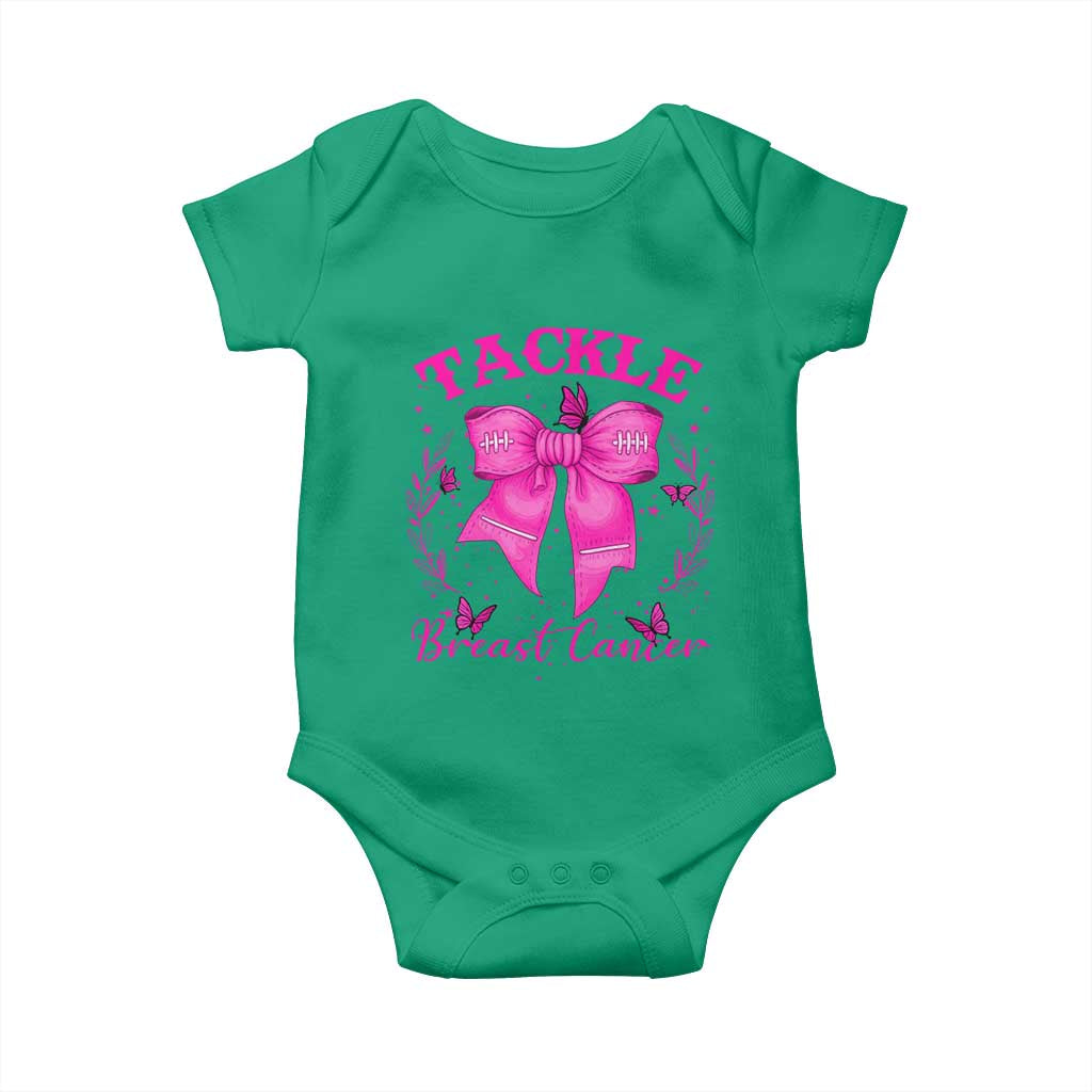 Tackle Breast Cancer Baby Onesie Support Fight Faith Pink Ribbon - Wonder Print Shop