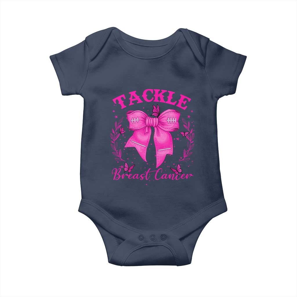 Tackle Breast Cancer Baby Onesie Support Fight Faith Pink Ribbon - Wonder Print Shop