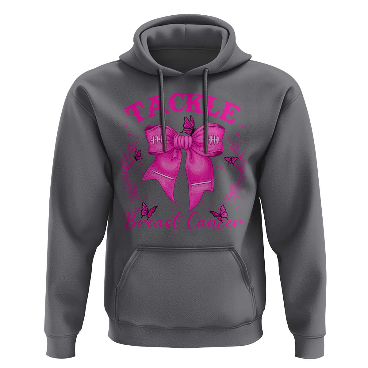 Tackle Breast Cancer Hoodie Support Fight Faith Pink Ribbon - Wonder Print Shop