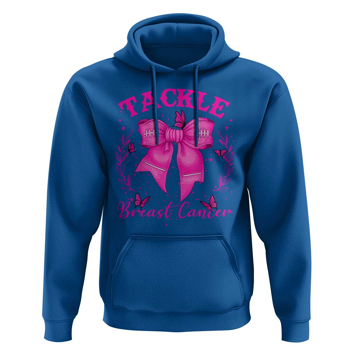 Tackle Breast Cancer Hoodie Support Fight Faith Pink Ribbon - Wonder Print Shop