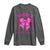 Tackle Breast Cancer Long Sleeve Shirt Support Fight Faith Pink Ribbon - Wonder Print Shop