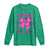 Tackle Breast Cancer Long Sleeve Shirt Support Fight Faith Pink Ribbon - Wonder Print Shop