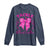 Tackle Breast Cancer Long Sleeve Shirt Support Fight Faith Pink Ribbon - Wonder Print Shop