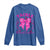 Tackle Breast Cancer Long Sleeve Shirt Support Fight Faith Pink Ribbon - Wonder Print Shop